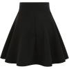 imageIDEALSANXUN Gothic Plaid Mini Skirts for Women Short High Waist Plaid SkirtsA Pure Black