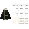 imageIDEALSANXUN Gothic Plaid Mini Skirts for Women Short High Waist Plaid SkirtsA Pure Black