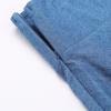 imageIDEALSANXUN Gothic Plaid Mini Skirts for Women Short High Waist Plaid SkirtsDenim Light Blue