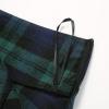imageIDEALSANXUN Gothic Plaid Mini Skirts for Women Short High Waist Plaid SkirtsNavy Green