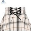 imageIDEALSANXUN Gothic Plaid Mini Skirts for Women Short High Waist Plaid SkirtsPlaid Beige