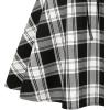 imageIDEALSANXUN Gothic Plaid Mini Skirts for Women Short High Waist Plaid SkirtsPlaid Black A03
