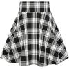 imageIDEALSANXUN Gothic Plaid Mini Skirts for Women Short High Waist Plaid SkirtsPlaid Black A03