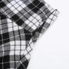 imageIDEALSANXUN Gothic Plaid Mini Skirts for Women Short High Waist Plaid SkirtsPlaid Black New