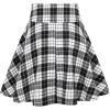 imageIDEALSANXUN Gothic Plaid Mini Skirts for Women Short High Waist Plaid SkirtsPlaid Black New