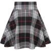 imageIDEALSANXUN Gothic Plaid Mini Skirts for Women Short High Waist Plaid SkirtsPlaid Dark Grey