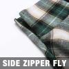 imageIDEALSANXUN Gothic Plaid Mini Skirts for Women Short High Waist Plaid SkirtsPlaid Green 01