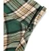imageIDEALSANXUN Gothic Plaid Mini Skirts for Women Short High Waist Plaid SkirtsPlaid Green 03