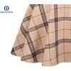 imageIDEALSANXUN Gothic Plaid Mini Skirts for Women Short High Waist Plaid SkirtsPlaid Khaki