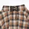 imageIDEALSANXUN Gothic Plaid Mini Skirts for Women Short High Waist Plaid SkirtsPlaid Light Brown