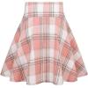imageIDEALSANXUN Gothic Plaid Mini Skirts for Women Short High Waist Plaid SkirtsPlaid Light Pink