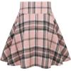 imageIDEALSANXUN Gothic Plaid Mini Skirts for Women Short High Waist Plaid SkirtsPlaid Pink 02