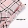 imageIDEALSANXUN Gothic Plaid Mini Skirts for Women Short High Waist Plaid SkirtsPlaid Pink