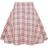 imageIDEALSANXUN Gothic Plaid Mini Skirts for Women Short High Waist Plaid SkirtsPlaid Pink
