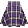 imageIDEALSANXUN Gothic Plaid Mini Skirts for Women Short High Waist Plaid SkirtsPlaid Purple 01