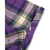 imageIDEALSANXUN Gothic Plaid Mini Skirts for Women Short High Waist Plaid SkirtsPlaid Purple 01