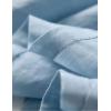 imageIDEALSANXUN Linen Skirts for Women Spring Summer A Line Drawstring Elastic High Waisted Casual Cute Trendy Flowy Midi SkirtLight Blue