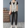 imageIDEALSANXUN Linen Vest for Women Casual Sleeveless Spring Summer Blazer JacketsBeige