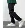 imageIDEALSANXUN Mens Baggy Jeans Casual Loose Fit Straight Leg Classic Denim Jeans PantsBlack