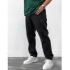 imageIDEALSANXUN Mens Baggy Jeans Casual Loose Fit Straight Leg Classic Denim Jeans PantsBlack