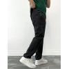 imageIDEALSANXUN Mens Baggy Jeans Casual Loose Fit Straight Leg Classic Denim Jeans PantsBlack