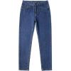 imageIDEALSANXUN Mens Baggy Jeans Casual Loose Fit Straight Leg Classic Denim Jeans PantsDark Blue