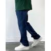 imageIDEALSANXUN Mens Baggy Jeans Casual Loose Fit Straight Leg Classic Denim Jeans PantsDark Blue