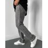 imageIDEALSANXUN Mens Baggy Jeans Casual Loose Fit Straight Leg Classic Denim Jeans PantsGrey