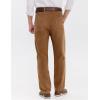 imageIDEALSANXUN Mens Corduroy Pants Pleated Casual Straight Leg Fall Winter Dress Pant Trouser1brown