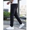 imageIDEALSANXUN Mens Skinny Jeans Casual Stretch Slim Fit Straight Leg Classic Denim Jeans PantsBlack