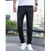 imageIDEALSANXUN Mens Skinny Jeans Casual Stretch Slim Fit Straight Leg Classic Denim Jeans PantsBlack