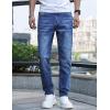 imageIDEALSANXUN Mens Skinny Jeans Casual Stretch Slim Fit Straight Leg Classic Denim Jeans PantsDark Blue