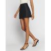 imageIDEALSANXUN Womens Cotton Linen Skirt High Waisted Summer Pencil Mini SkirtBlack