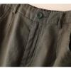 imageIDEALSANXUN Womens Cotton Linen Skirts Spring Summer A Line Midi Skirt with Pockets Beach Vacation ClothesArmy