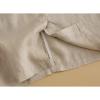 imageIDEALSANXUN Womens Cotton Linen Skirts Spring Summer A Line Midi Skirt with Pockets Beach Vacation ClothesBeige