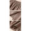 imageIDEALSANXUN Womens Cotton Linen Skirts Spring Summer A Line Midi Skirt with Pockets Beach Vacation ClothesCoffee