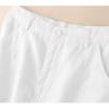 imageIDEALSANXUN Womens Cotton Linen Skirts Spring Summer A Line Midi Skirt with Pockets Beach Vacation ClothesWhite