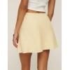 imageIDEALSANXUN Womens Cotton Linen Skirts Spring Summer High Waisted A Line Mini SkirtKhaki