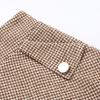imageIDEALSANXUN Womens Fall Winter High Waisted Wool Plaid Aline Long SkirtCamel