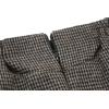 imageIDEALSANXUN Womens Fall Winter High Waisted Wool Plaid Aline Long SkirtCoffee