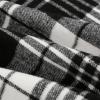 imageIDEALSANXUN Womens Fall Winter High Waisted Wool Plaid Aline Long SkirtPlaid Black White