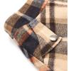 imageIDEALSANXUN Womens Fall Winter High Waisted Wool Plaid Aline Long SkirtPlaid Brown