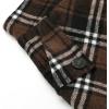 imageIDEALSANXUN Womens Fall Winter High Waisted Wool Plaid Aline Long SkirtPlaid Coffee