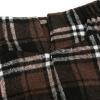 imageIDEALSANXUN Womens Fall Winter High Waisted Wool Plaid Aline Long SkirtPlaid Coffee