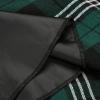 imageIDEALSANXUN Womens Fall Winter High Waisted Wool Plaid Aline Long SkirtPlaid Green 01