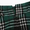 imageIDEALSANXUN Womens Fall Winter High Waisted Wool Plaid Aline Long SkirtPlaid Green 01