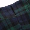 imageIDEALSANXUN Womens Fall Winter High Waisted Wool Plaid Aline Long SkirtPlaid Green