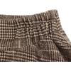 imageIDEALSANXUN Womens Fall Winter High Waisted Wool Plaid Aline Long SkirtPlaid Grid Coffee