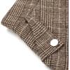 imageIDEALSANXUN Womens Fall Winter High Waisted Wool Plaid Aline Long SkirtPlaid Grid Coffee