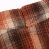 imageIDEALSANXUN Womens Fall Winter High Waisted Wool Plaid Aline Long SkirtPlaid Orange
